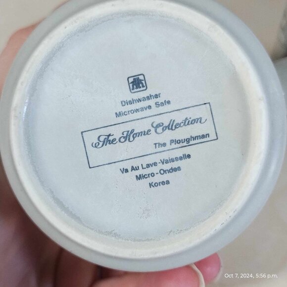 Vintage A Eddy mugs Home collection‎ the ploughman black white monochrome - Picture 5 of 8